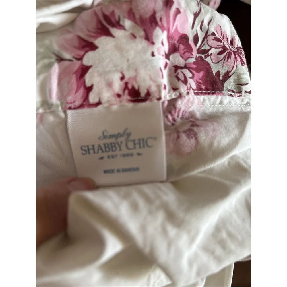 Simply Shabby Chic | Rachel Ashwell Pink Floral Rose Full/Queen Duvet reversible